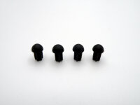 127-54A Skid Ends TS III Black - Pack of 4