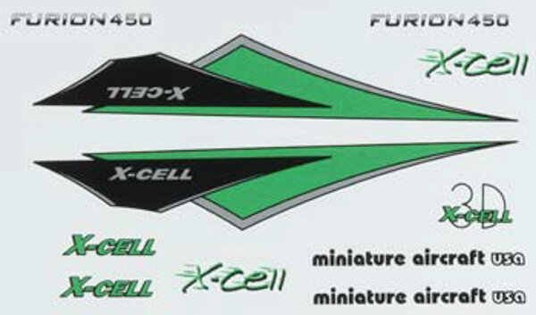 130-472 Furion Vinyl Canopy Decal Sheet-Green - Pack of 1