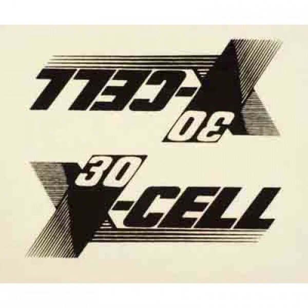 0661 X-Cell 30 Decal Logo Sheet - Pack of 2