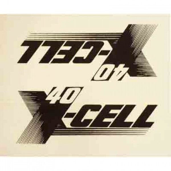 0662 X-Cell 40 Decal Logo Sheet - Pack of 2