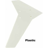 0485 White Plastic Vertical Fin( X-Cell .46 .50 ) - Pack...