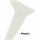 0485 White Plastic Vertical Fin( X-Cell .46 .50 ) - Pack of 1
