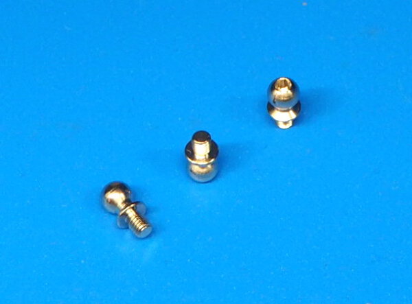 0107 m3 x 6 Threaded Steel Ball - Pack of 3
