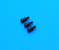 0116 M2.5 Threaded Steel Ball - Pack of 3