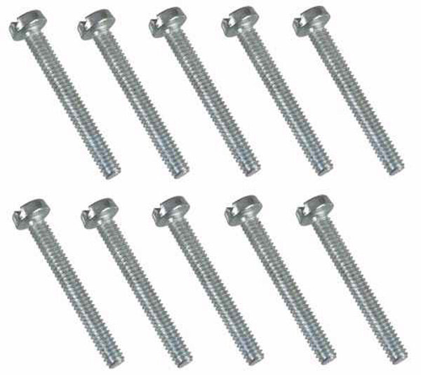 0046 2 x 16mm Slotted Machine Screw - Pack of 10