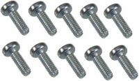 0040 2 x 6mm Slotted Machine Screw - Pack of 10