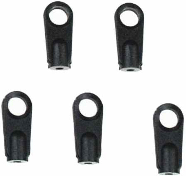 0135 Plastic Ball Link Black - M2 x 16.4 - Pack of 5