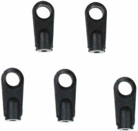 0135 Plastic Ball Link Black - M2 x 16.4 - Pack of 5