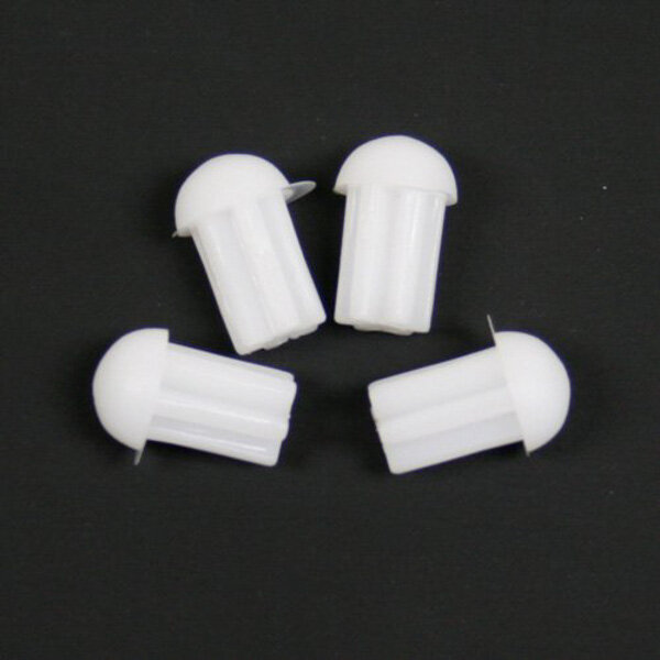 2500-39 Tuf-Strut II 10mm Skids Ends Cap White - Pack of 4