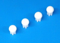 2500-39 Tuf-Strut II 10mm Skids Ends Cap White - Pack of 4