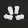 2500-39 Tuf-Strut II 10mm Skids Ends Cap White (3937-1) - Pack of 4