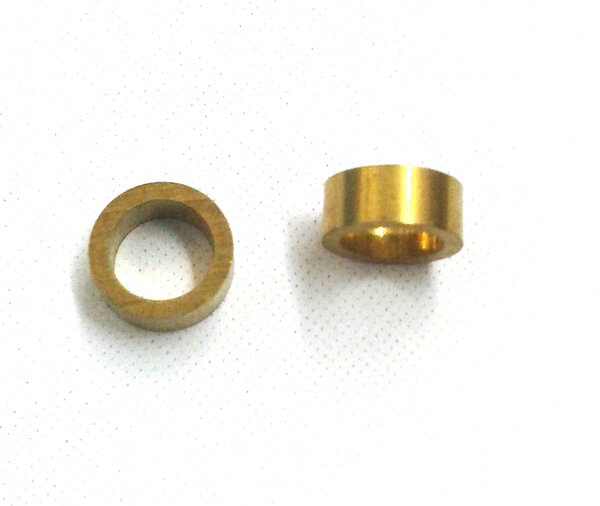 122-28 m3 x .125&quot; x .79 Brass Spacer - Pack of 2