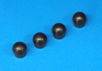 2500-41 Tuf-Strut I 12mm Skids Ends Cap Black - Pack of  4