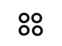 0844-6 O-Ring Dampers 90D - Pack of 4