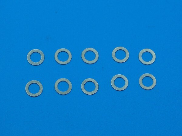 M2.5 X 6 X 0.5 SS Shim Washer - Pack of 10