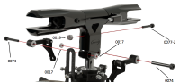 1038-602 Interceptor 620 Nitro 90/91 w/Red Canopy - Kit