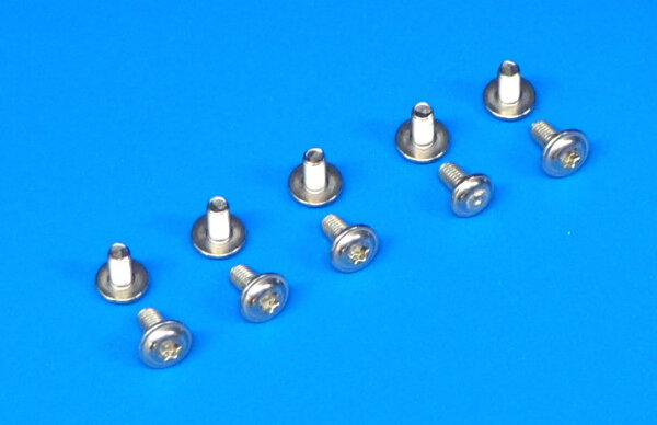0064-3-TA2 3 x 6mm Button Head Socket Bolt Torx A2 Stainless Steel - Pack of 10