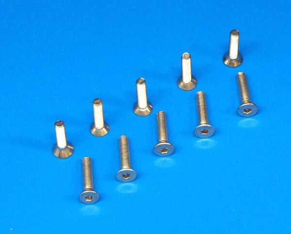 0062-3 3 x 14 mm Tapered Socket Bolt A2 - Pack of 10