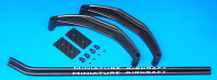 136-60-w White Strut IV & Black Skid - Set