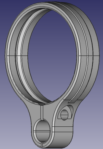 !PrintYourParts! Interceptor Tail Push-Rod Support with O-Ring