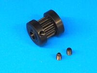 127-15 CNC Aluminum 13t T/R Pulley Black - Pack of 1