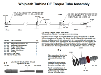 135-760 Whiplash Turbine Upgrade 760 CF Boom - Set