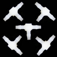 3400-44 Plastic In-Line -T- Fitting - Pack of 5